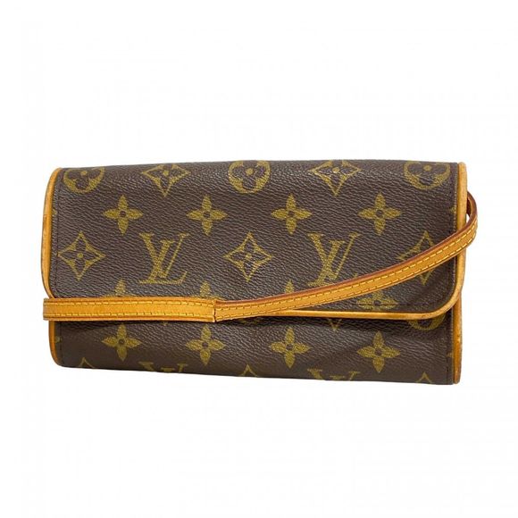 Louis Vuitton Monogram Pochette Twin PM Shoulder Bag M51854 Brown  Women's - Picture 1 of 10
